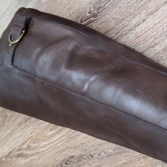 Lauren by Ralph Lauren Brown Margarite Almond Toe Mid-Calf Boots Zip Up Buckle - Picture 15 of 16